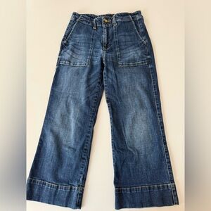 CAbi Medium Blue Wide Leg Jeans sz 4